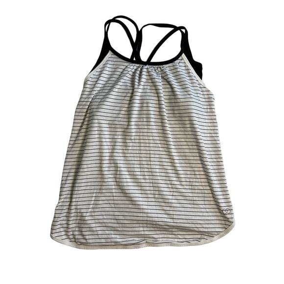 Calia Black and White Sports Bra Tank Top Small - Picture 1 of 3